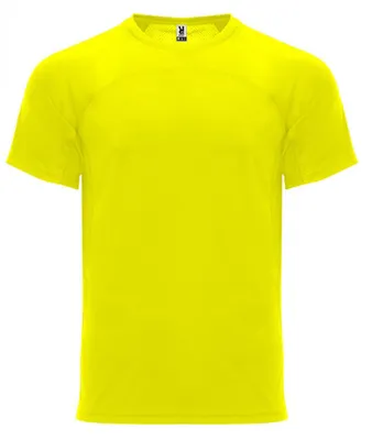 Image de Roly CA6401 | T-shirt Monaco homme, séchage rapide, respirant - Couleur : Fluor Coral 234 - Taille : S