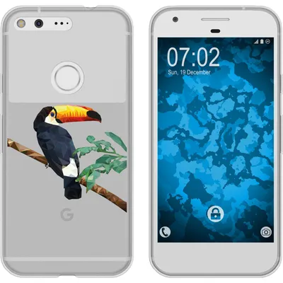 Produktbild von PhoneNatic Case kompatibel mit Google Pixel Silikon-Hülle Vektor Tiere M5