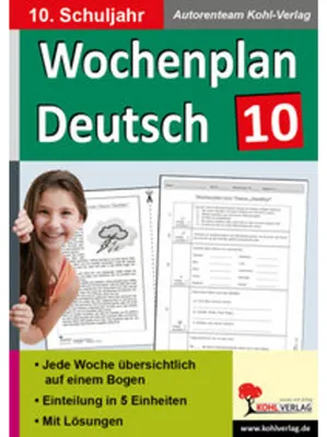 Immagine prodotto di Wochenplan Deutsch / Klasse 10