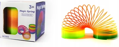Produktbild von Magische Spirale Klein 6,5cm - Bunter Treppenläufer Antistress Spielzeug Mitgebsel