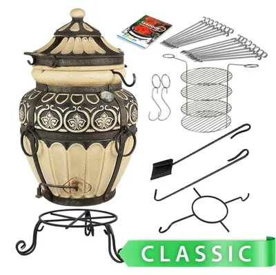 Produktbild von Tandoor Griechenland Lehmofen aus Schamott Classic 7-teilig