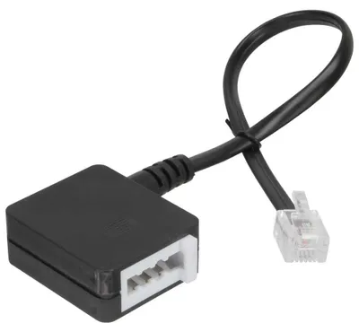 Produktbild von InLine TAE Adapterkabel, RJ11 Stecker auf TAE-N Buchse, 0,2 m, RJ-11, TAE (N), Schwarz, 14 g, 140 mm