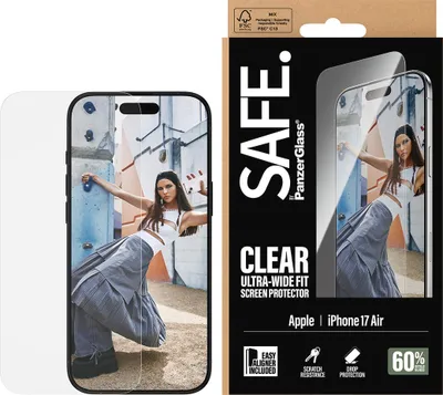 Immagine prodotto di PanzerGlass SAFE. by ® Screen Protector iPhone Air | Ultra-Wide Fit w. EasyAligner