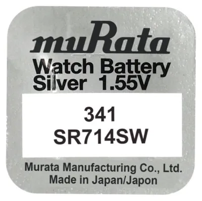 Image de Pile Murata 341 SR714SW 1 55V Coin Murata 341 SR714SW