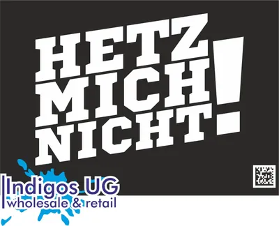 Produktbild von Aufkleber / Autoaufkleber - JDM / Die cut / Auto / OEM - Hetz mich nicht! - 210x160mm weiß - Heckscheibe / Heckscheibenaufkleber
