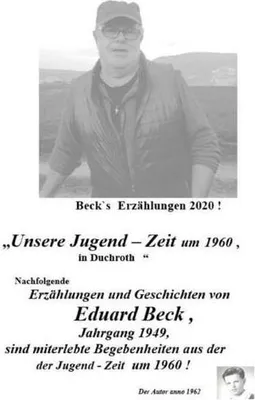 Produktbild von Beck`s Erzählungen   Unsere Jugend - Zeit um 1960 in Duchroth
