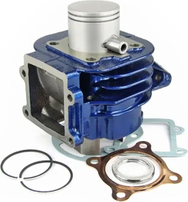 Image de Kit de cylindre Carenzi Sport 50 ccm, fonte grise, diamètre 40 mm, refroidissement par air, pour Yamaha BWS 50