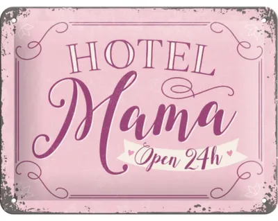 Obrázek produktu pro Kovová Tabulka 15X20 - Hotel Mama