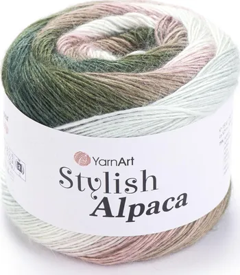 Image de YarnArt fil d'alpaga, 525m, doux & chaud, multicolore, poids sportif