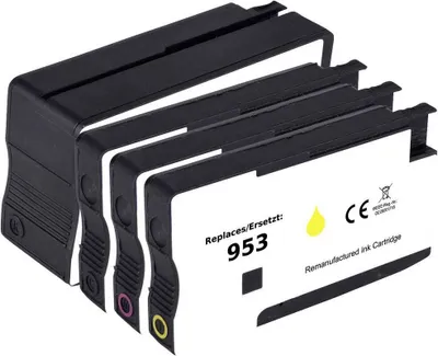 Produktbild von Renkforce Druckerpatrone ersetzt HP 953, 6ZC69AE, LS058AE, F6U12AE, F6U13AE, F6U14AE Kompatibel Kombi-Pack Schwarz, Cya