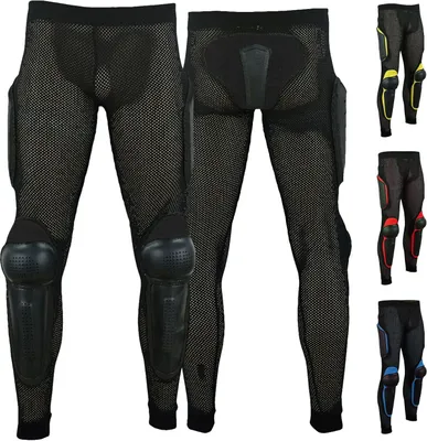 Produktbild von Protektorenhose Motorrad Motocross Skatebording protektoren Armour, Größe:54/XL, Farbe:Schwarz