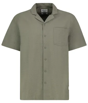 Produktbild von Sublevel Bequemes Kurzarmshirt Knopfleiste Einfarbig Casual Größe: S