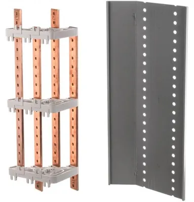 Productafbeelding van Verdeelblok 400A, 3 aansluitpunten, 16xM6 + 1xM8, type BRS 4-400, artikelnummer R33RA-03010000401