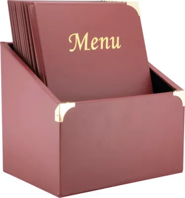 Produktbild von Securit Speisekarten-Mappe BASIC A4 weinrot 10er Box