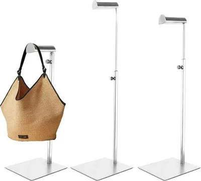 Productafbeelding van Handtasstandaard 3 Stuks - Verstelbaar Roestvrijstaal - Stevige Basis - Ideaal voor Handtassen - SnelShoppen