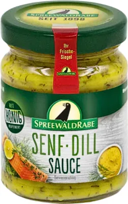 Produktbild von Senf-Dill-Sauce mit Honig – Ein Hauch von Süße und Frische 120 ml
