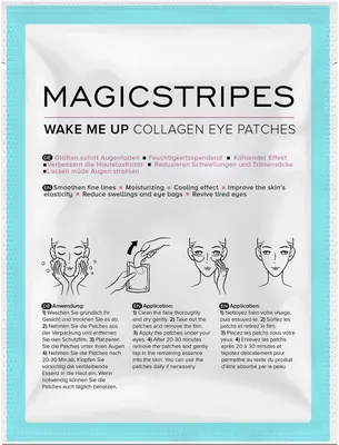 Image de Masque pour les yeux au collagène (Wake Me Up Collagen Eye Patches), 5 pièces