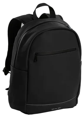 Produktbild von Daniel Ray Rucksack Montgomery aus matten Polyurethan- Tasche mit gepolsterten Laptopfach in Black