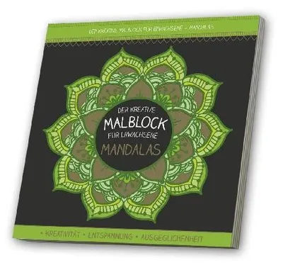 Produktbild von Malblock für Erwachsene mit CD: Mandalas