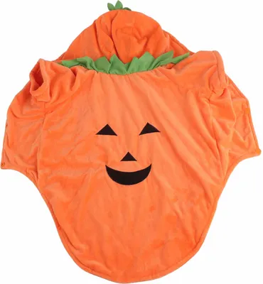 Obrázok produktu pre Halloween tekvica pes oblečenie roztomilý teplý pes kostým pre stredné veľké psy jeseň zima oranžová 3XL