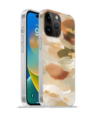 Produktbild von MuchoWow® Handyhülle Schutzhülle Hülle für Apple iPhone 14 Pro - Softcase Farbe - Gold - Braun Silikon Softcase Handy Hülle - Umschlag