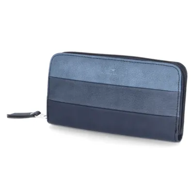 Immagine prodotto di Tom Tailor Portafoglio da donna Portafoglio lungo Portafoglio con cerniera blu misto denim blu ellen