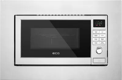 Produktbild von ECG MTD 2081 VGSS | Mikrowelle Einbau | Volumen 20 l | Leistung 800W | Grillleistung 1000W |Einbau / freistehend | Einbaurahmen (im Lieferumfang) |