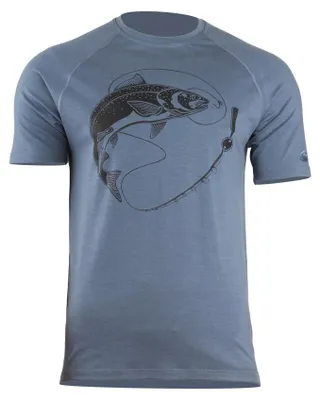 Produktbild von SALMON Herren Merino-T-Shirt mit Aufdruck