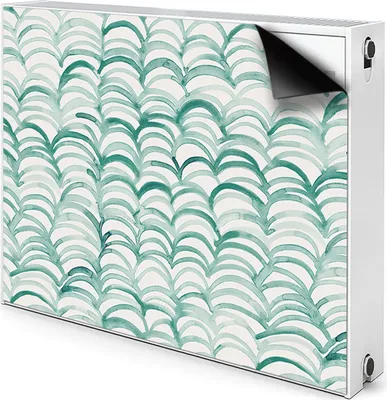 Produktbild von Magnet Heizkörper-Abdeckung Verkleidung Abdeckung Heizkörperabdeckung 110x60 cm  - Fischschuppen