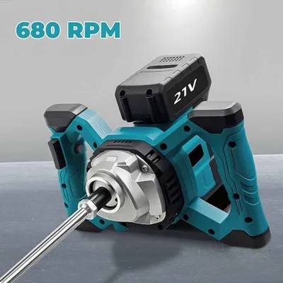 Immagine prodotto di Miscelatore per calcestruzzo - Wireless - 6 velocità - Motore brushless - Include 2 batterie