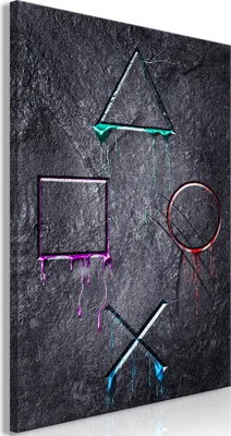 Produktbild von Modernes Wandbild für Gamers 60x90 - 1 Teile Bilder Fotografie auf Vlies Leinwand Foto Bild Dekoration Wand Bilder Kunstdruck Spielkonsole Game i-A-0149-b-a