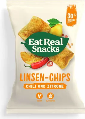 Produktbild von Eat Real Linsen Chips Chili und Zitrone 113g