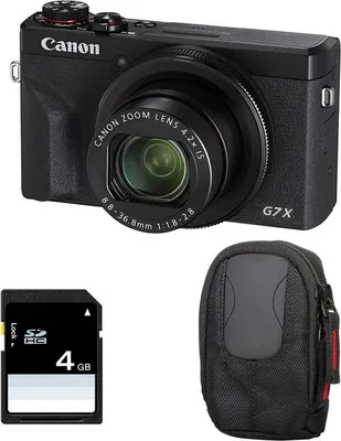 Produktbild von CANON Compact PowerShot G7X MARK III+ Tasche und 4 GB SD-Karte