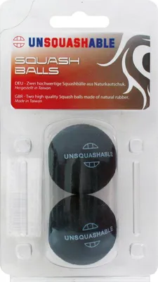 Produktbild von Unsquashable Squash-Ball UNSQUASHABLE 2xgelb,  2er Blisterpack