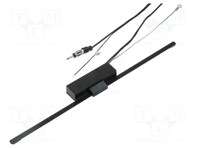 Zdjęcie produktu dla 1 x Antena wewnętrzna z wzmacniaczem, 2 metry. Anteny samochodowe do odbioru radia, 0,34 metra