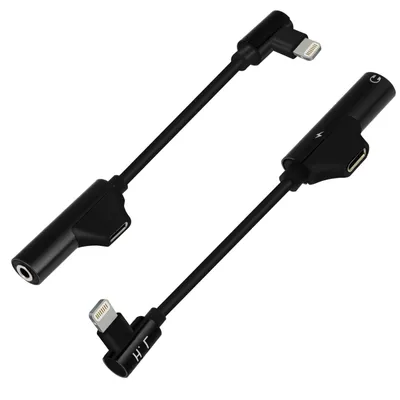 Image de Adaptateur Lightning vers prise jack 3,5mm avec connecteur coudé Rouge
