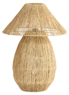 Obrázok produktu pre Stolná lampa - prírodná - Maruva - textil - Ø 40cm - E27 - 1898883 - Light & Living