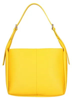 Produktbild von Roberta Rossi Damen Schultertasche aus echtem Leder mit Reißverschluss, handgefertigt in Italien