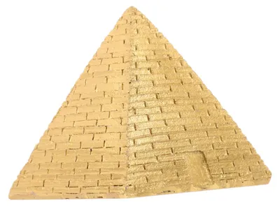 Image de Figurine de pyramide égyptienne - Miniature réaliste en résine - Décoration pour bureau et étagère - 1 pièce