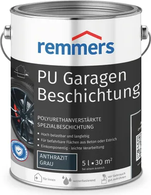 Produktbild von Remmers PolyurethanGaragenbeschichtung anthrazit 5 l, Beton- und Bodenfarbe