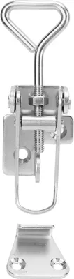 Image de Fermeture d'écoutille marine, boucle de verrouillage réglable en acier inoxydable 304 avec pince, 115 mm - 125 mm