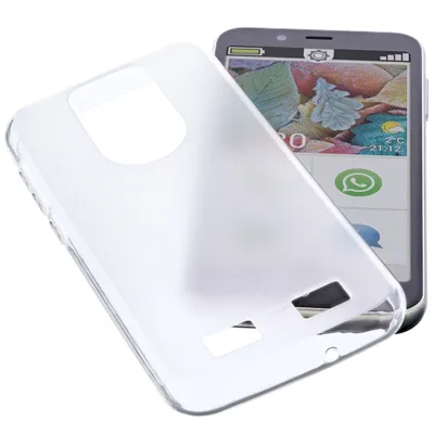 Produktbild von foto-kontor Hülle kompatibel mit Emporia Smart 5 Mini Schutzhülle transparent Schutz Tasche Gummi TPU Handy Handytasche Handyhülle Kantenschutz Eckenschutz Smartphone Case