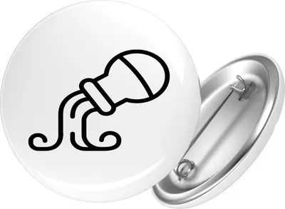 Produktbild von Huuraa Button Wassermann Sternzeichen Symbol 25mm rund mit Sicherheitsnadel Ansteckbutton Geschenkidee