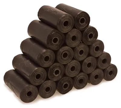 Produktbild von Arquivet Ersatzbeutel für Hundekot, Schwarz, 20 Rollen x 15 Beutel