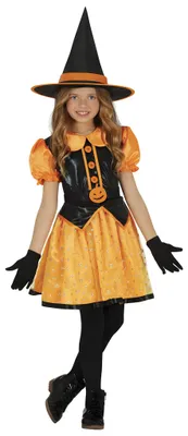 Immagine prodotto di Guirca costume da strega glitterato per bambina 5-6 anni 5-6 anni