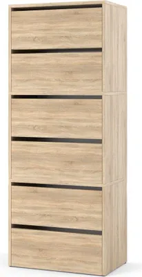 Zdjęcie produktu dla Szafka Na Buty Duża Półka Stojak Regał Na Obuwie 120Cm Przedpokój Sonoma