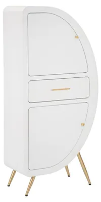 Obrázok produktu pre FURNLUX Príborník Venus White 60cm / Hlavná farba: biela / Rozmery: 60 x 133 x 32 cm