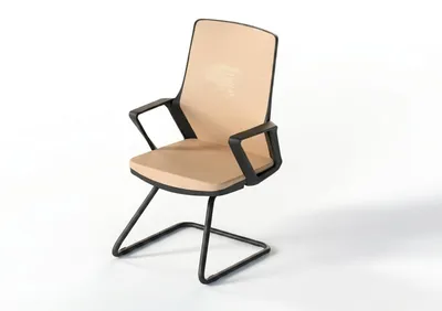 Produktbild von Stuhl Blau Robust Metallgestell Modern Minimalistisch Konferenzstuhl