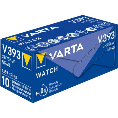 Image de VARTA Knopfzelle Watch Silber V393/SR48 1.55V
