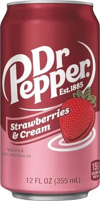 Obrázek produktu pro Sycený nápoj Dr Pepper Strawberries & Cream 355 ml